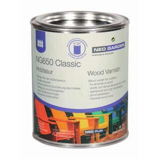 NG650 NEOGARDEN Holzlasur CLASSIC nussbaum 1Liter